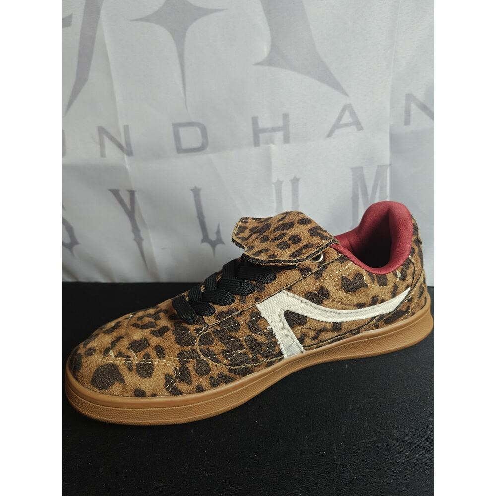 Cushionaire Women's 6.5 Astro Retro Fold Over Shoes Leopard Animal Print New - Picture 10 of 15